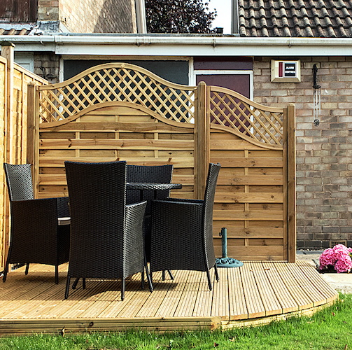 Decking and fencing